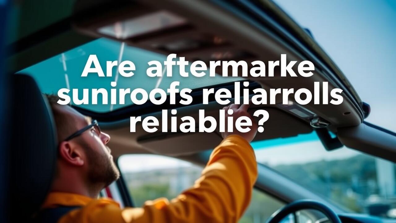 Are aftermarket sunroofs reliable?