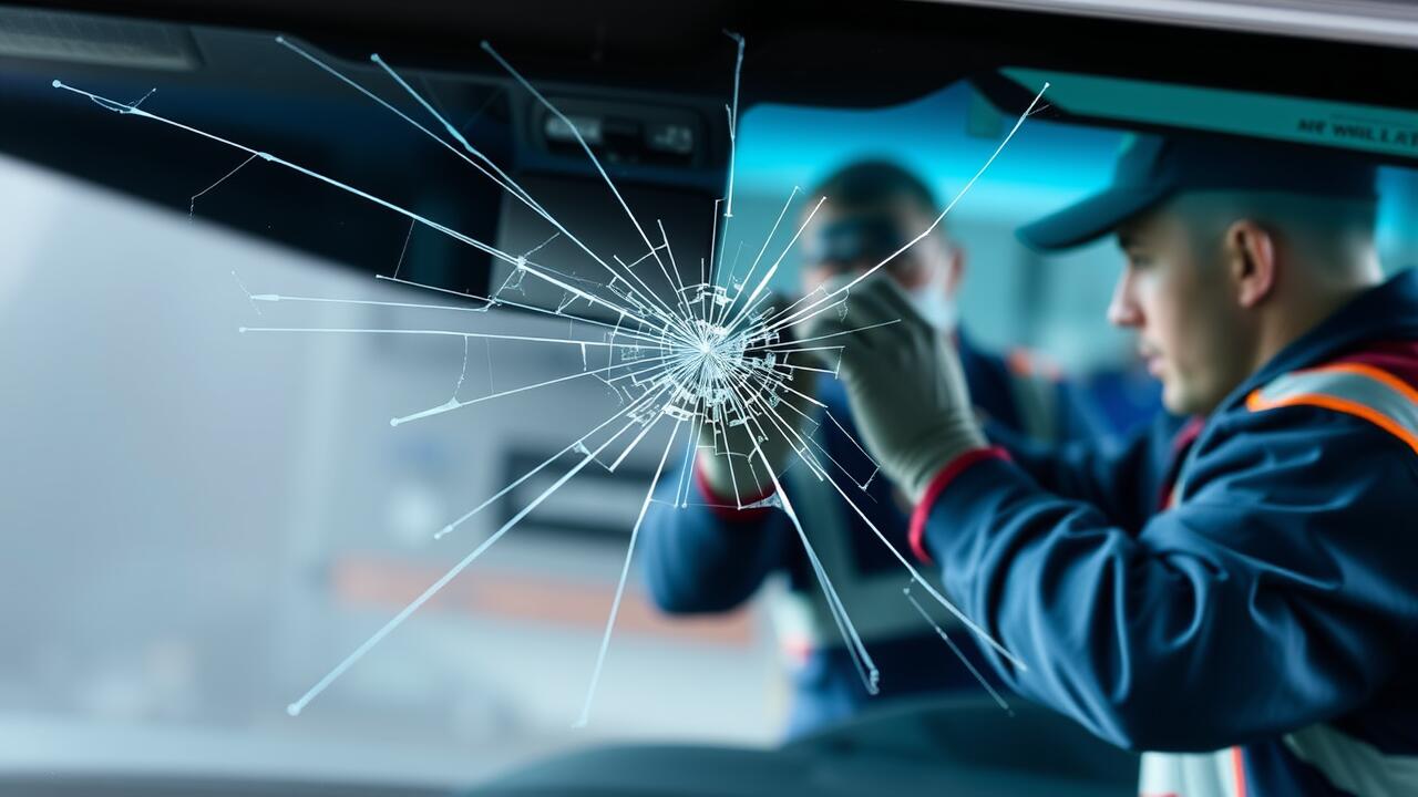 Can a crack in a windscreen be repaired?