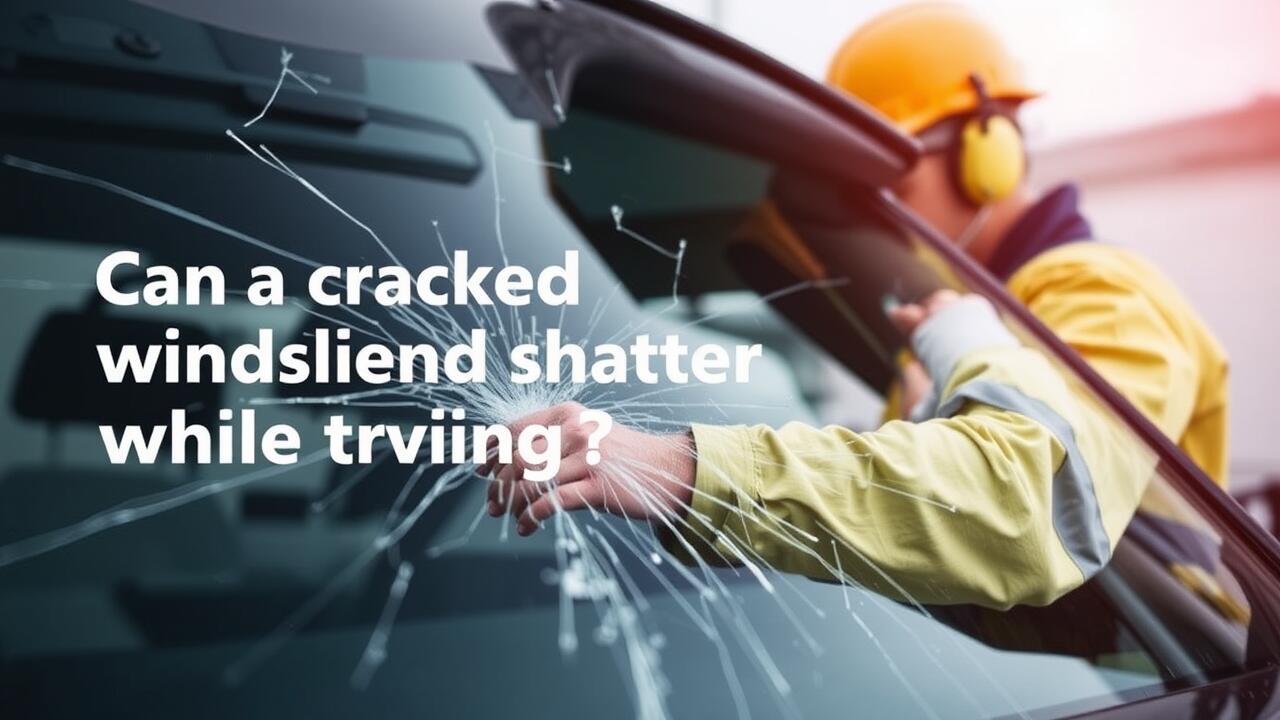 Can a cracked windscreen shatter while driving?