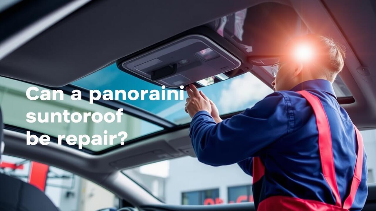 Can a panoramic sunroof be repaired?