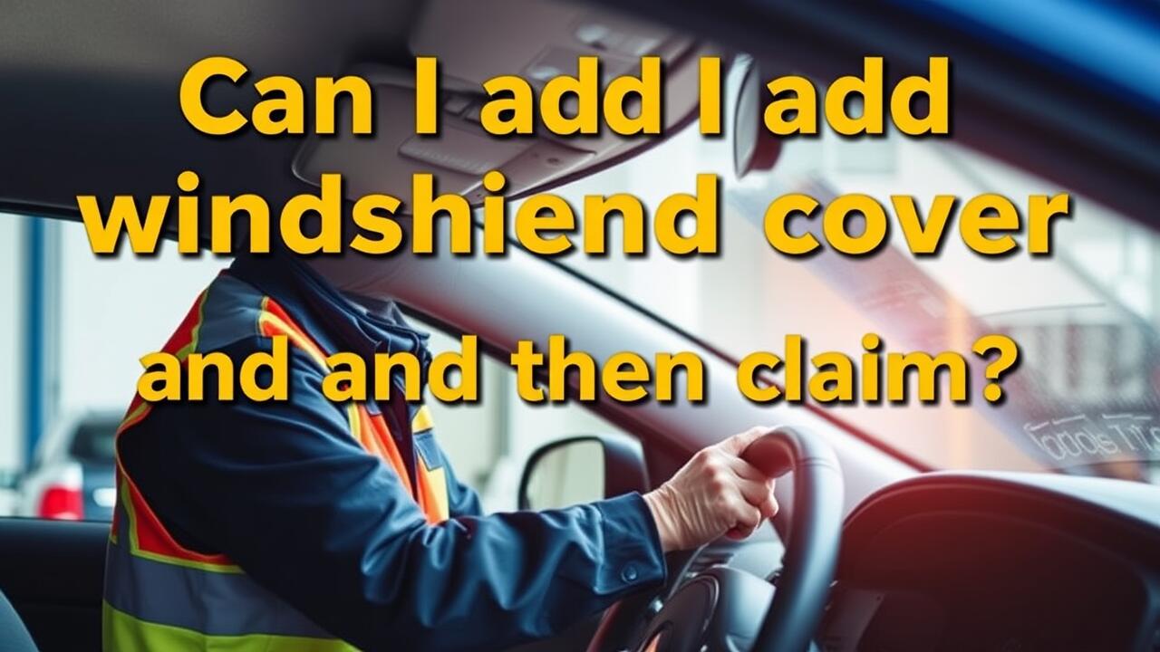Can I add windscreen cover and then claim?