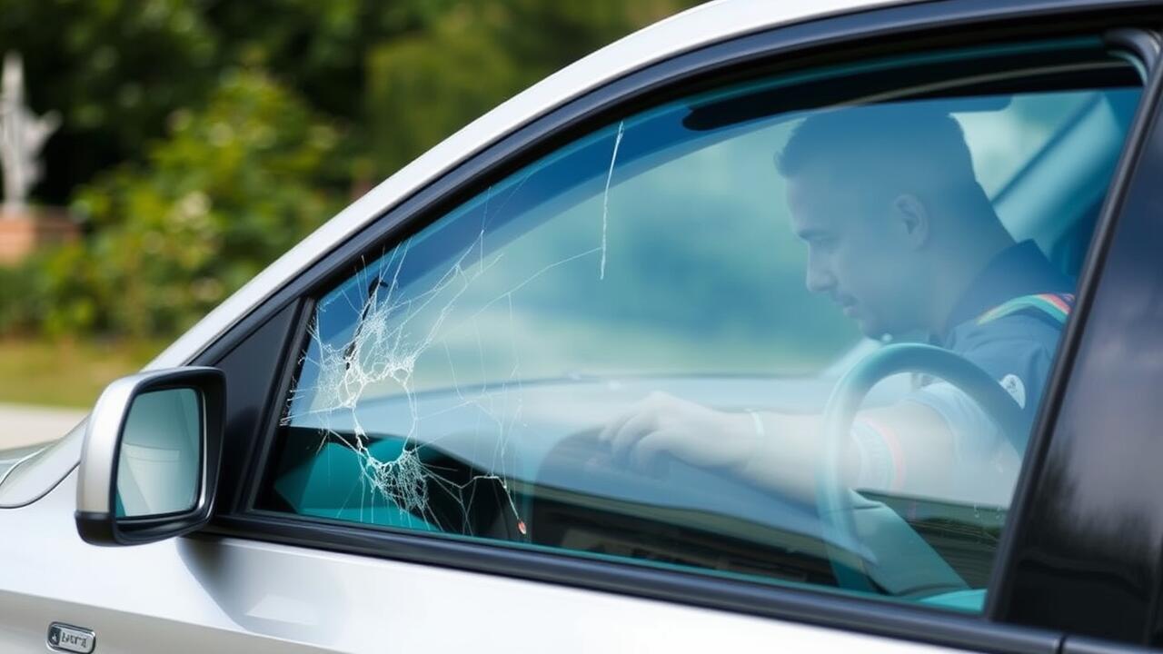 Can I drive with a cracked side window?