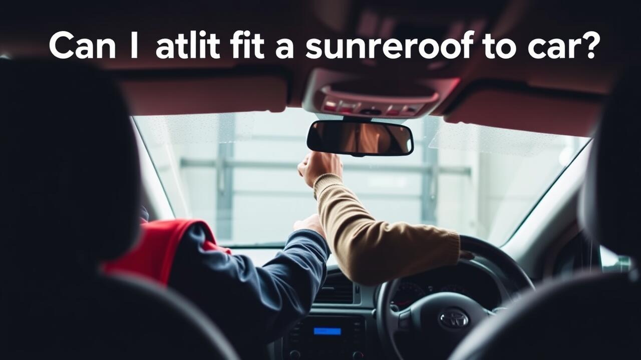 Can I fit a sunroof to my car?