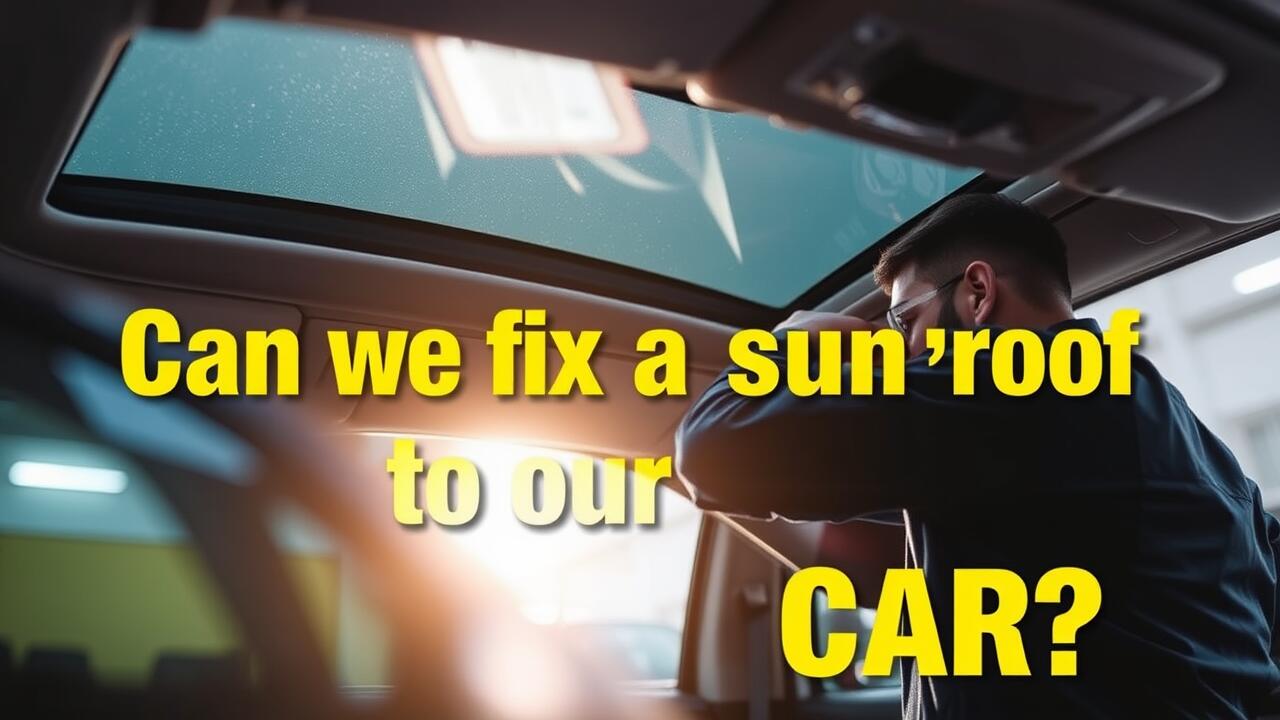 Can we fix a sunroof to a car?
