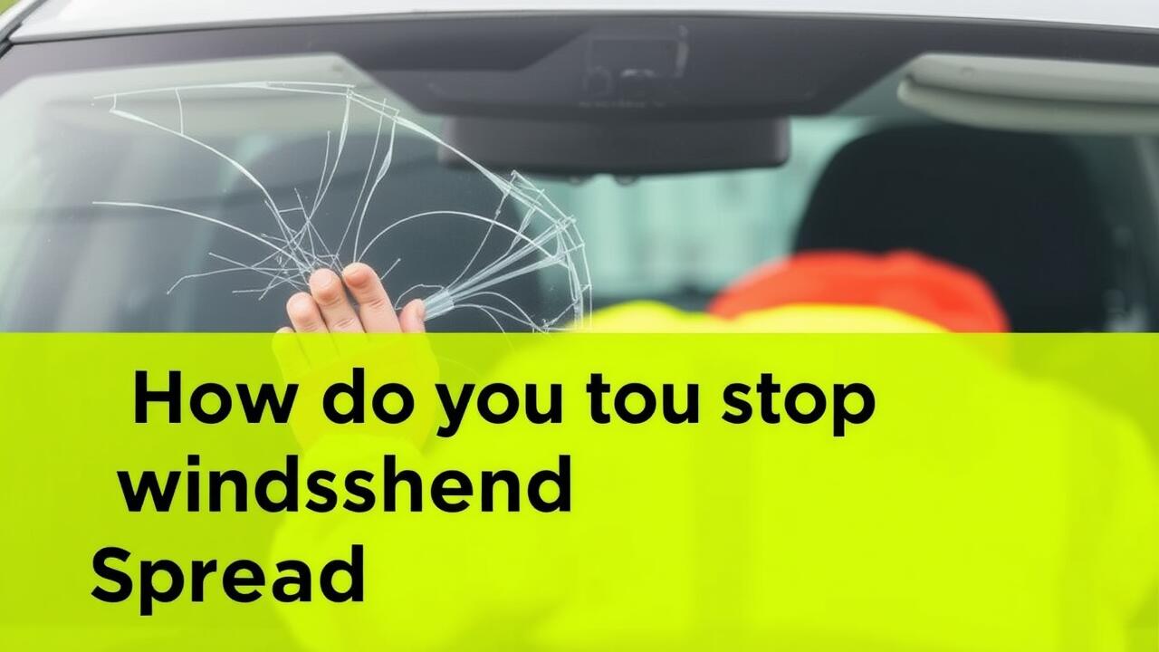 How do you stop a windscreen crack from spreading?