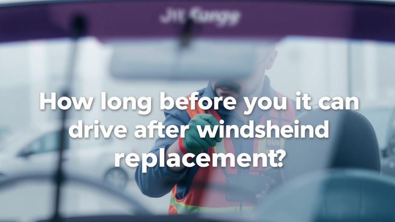 How long before you can drive after windscreen replacement?