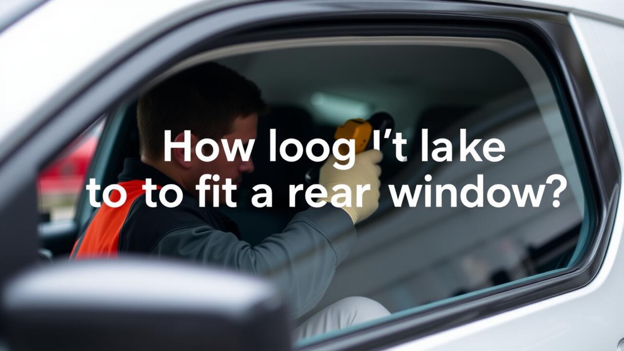 How long does it take to fit a rear window?
