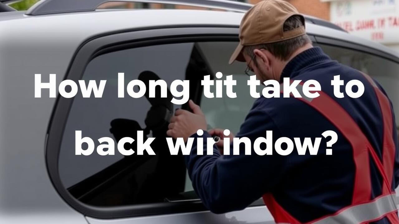 How long does it take to fix a back window?