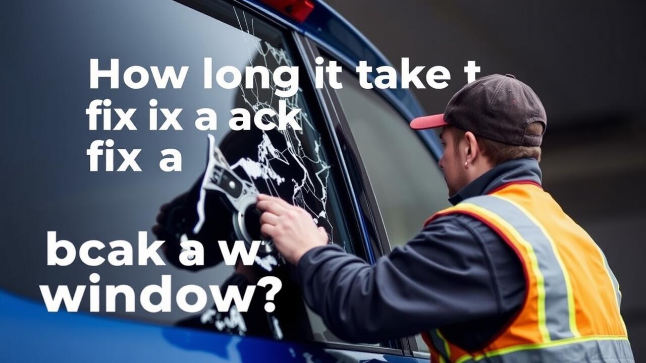 How long does it take to fix a broken back window?