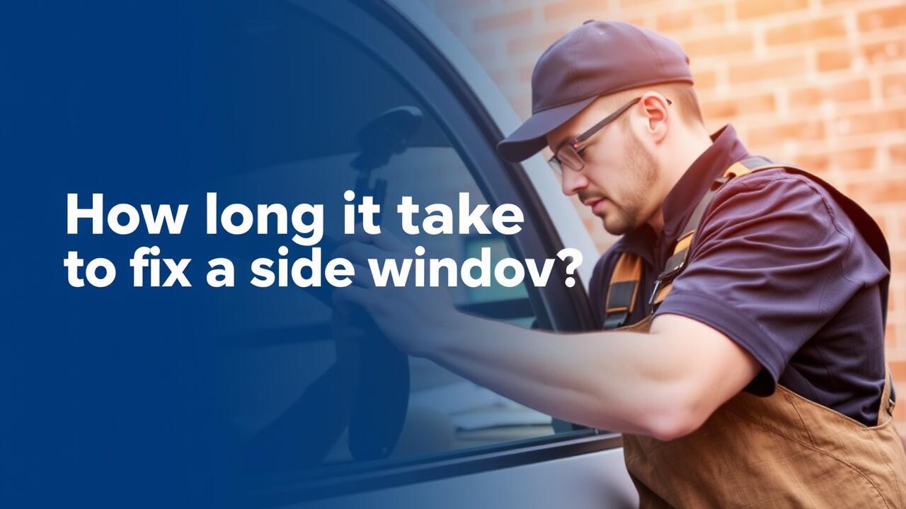 How long does it take to fix a side window?