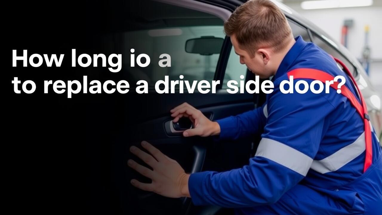 How long does it take to replace a driver side door?