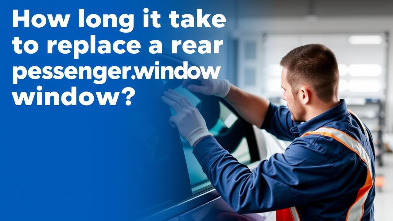 How long does it take to replace a rear passenger window?