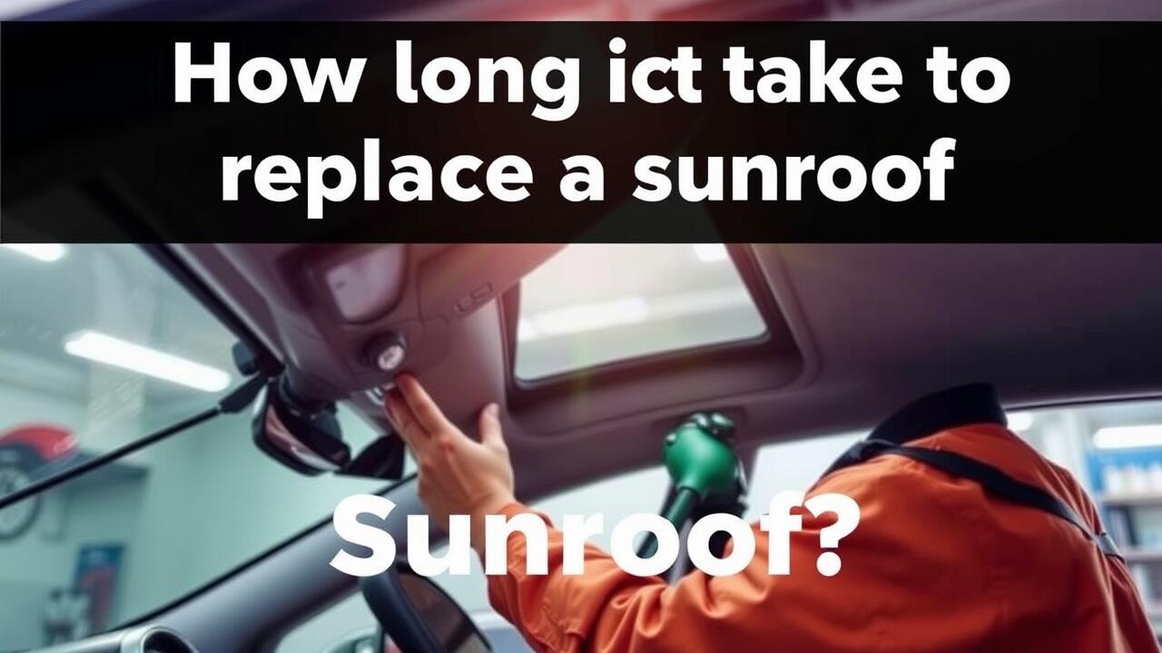 How long does it take to replace a sunroof?