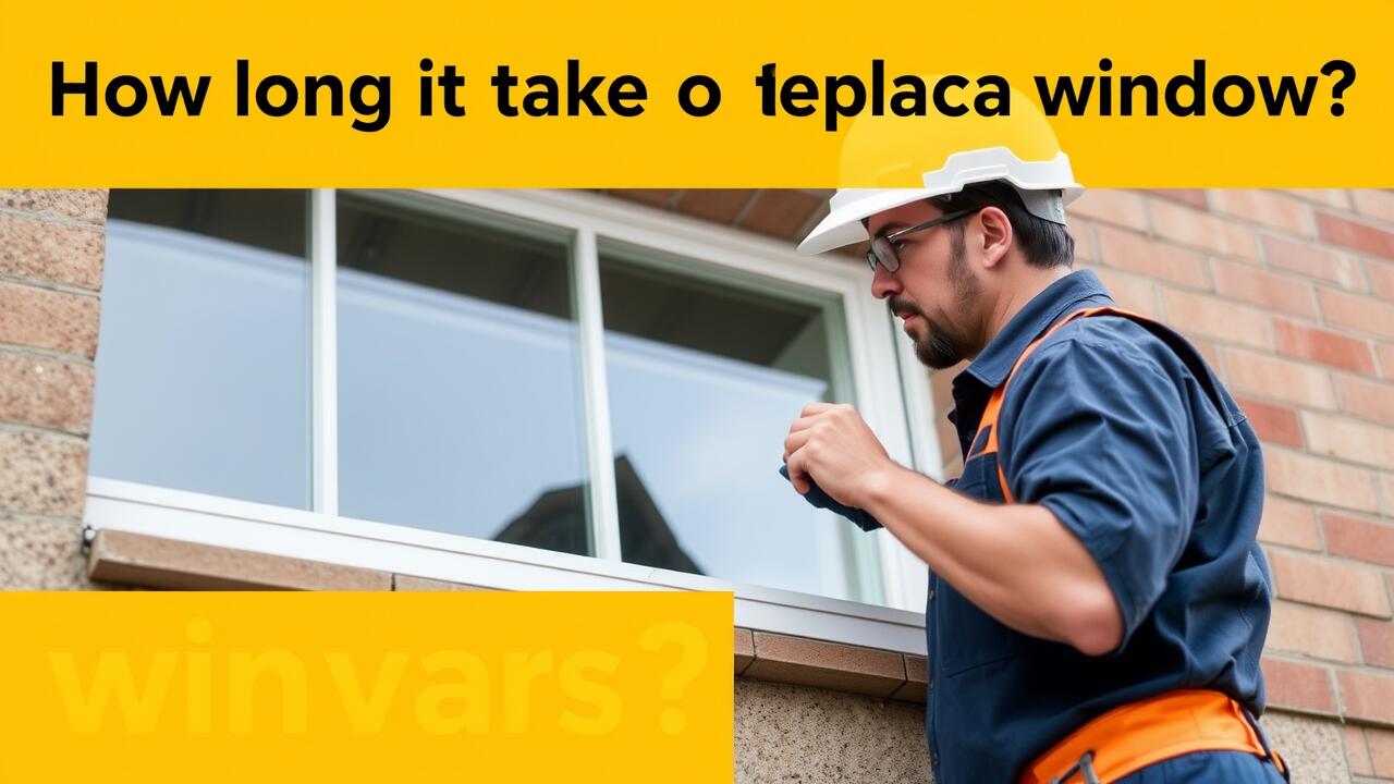 How long does it take to replace a window?