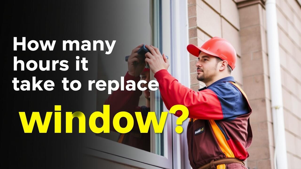 How many hours does it take to replace a window?