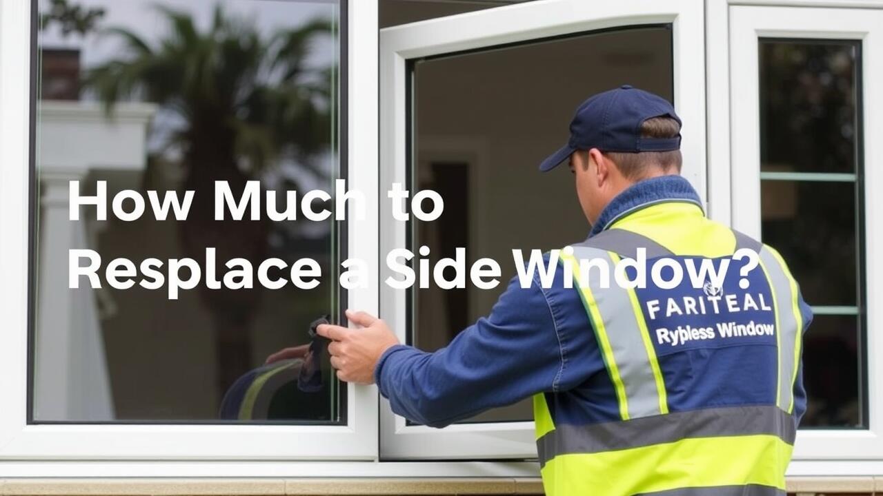 How Much Does It Cost to Replace a Side Window?
