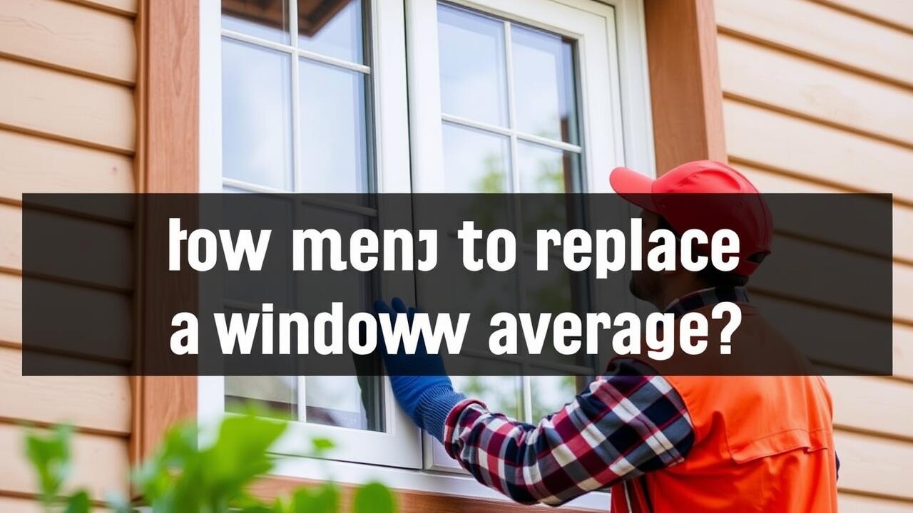 How much does it cost to replace a window average?