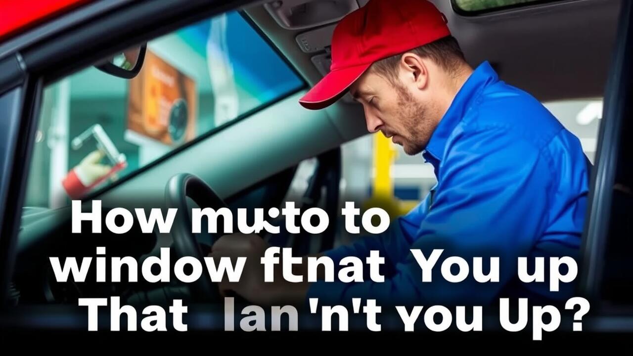 How much to fix a car window that won't go up?