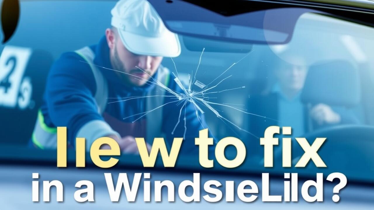 How to fix a crack in a windscreen?