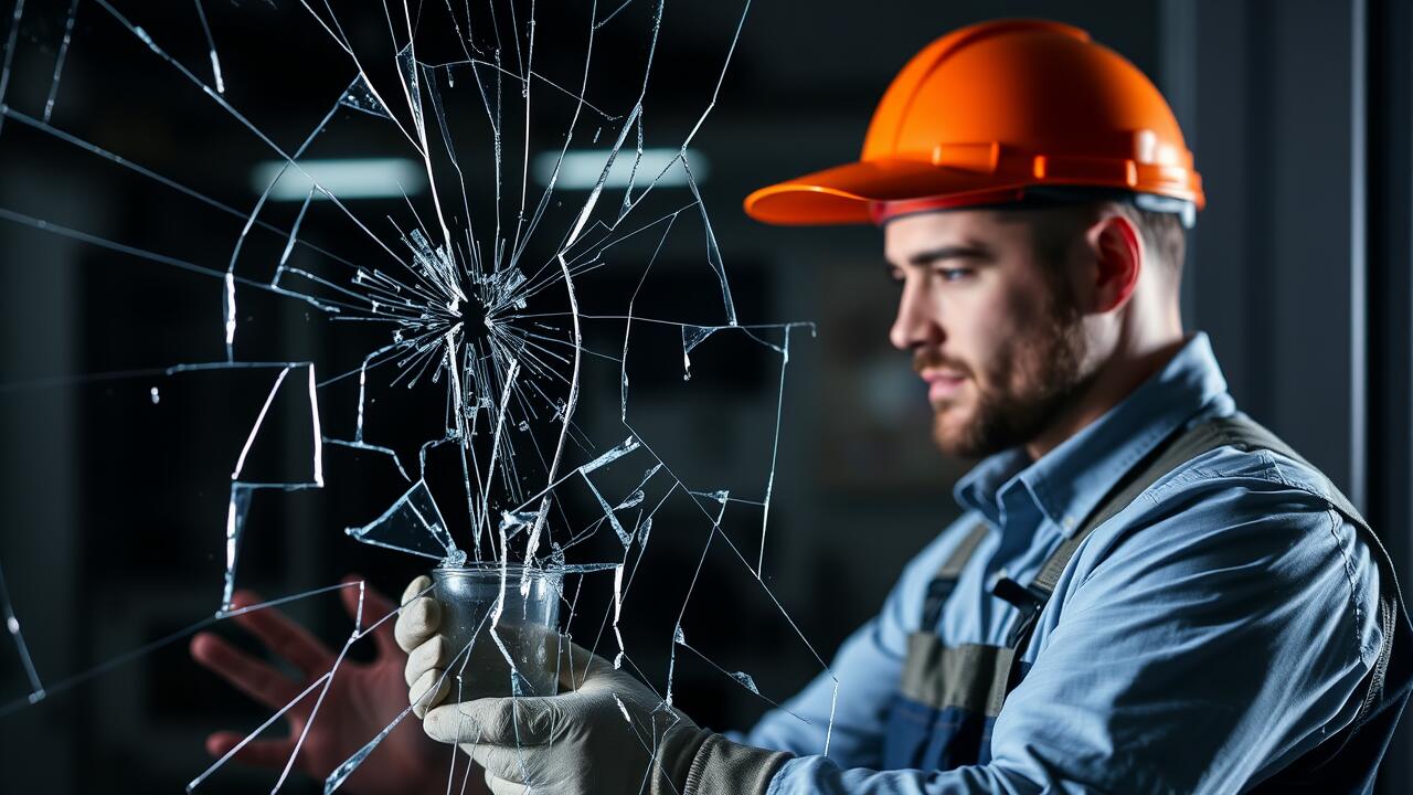 How to tell which side glass was broken from?