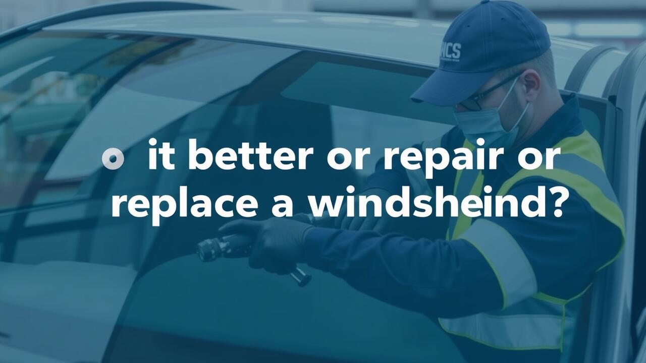 Is it better to repair or replace a windscreen?