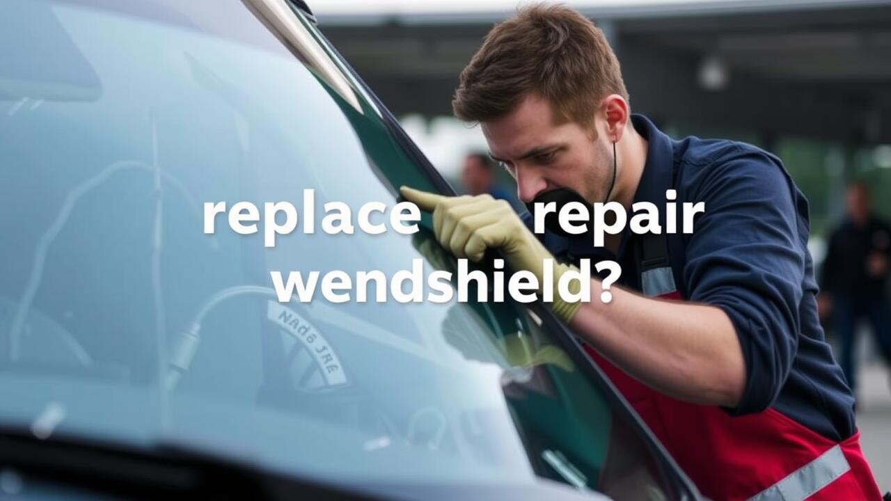 Is it better to replace or repair a cracked windshield?