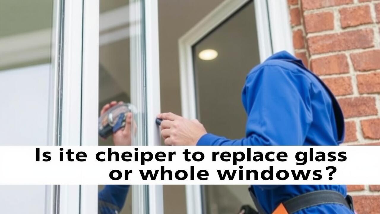 Is it cheaper to replace glass or whole windows?
