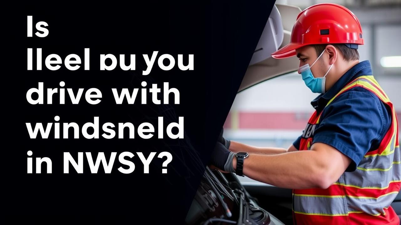 Is it illegal to drive with a cracked windscreen in NSW?