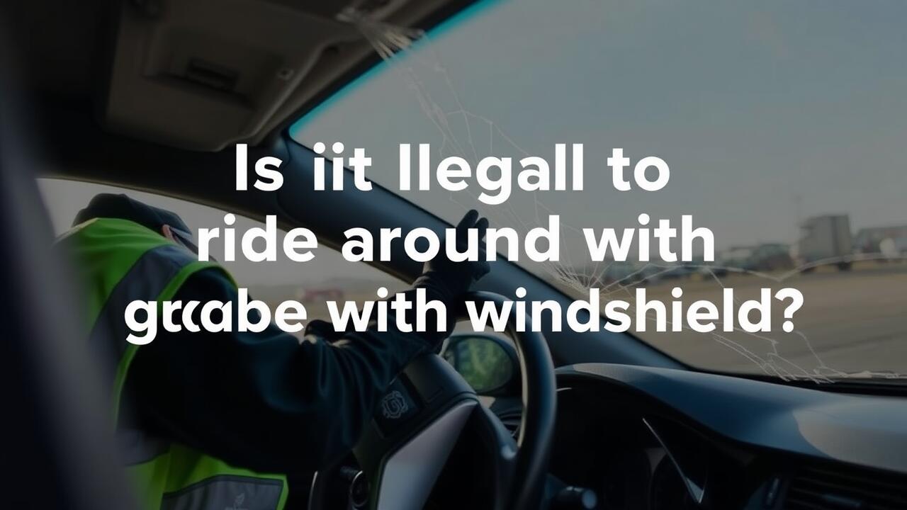 Is it illegal to ride around with a cracked windshield?