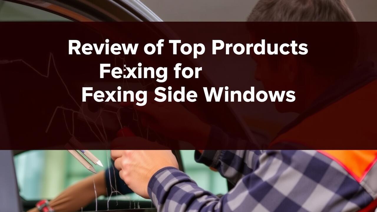 Review of Top Products for Fixing Cracked Side Windows