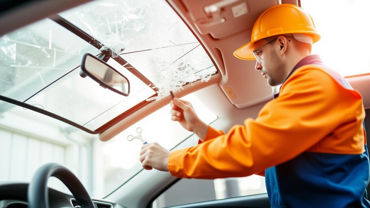 What do I do if my sunroof shattered?