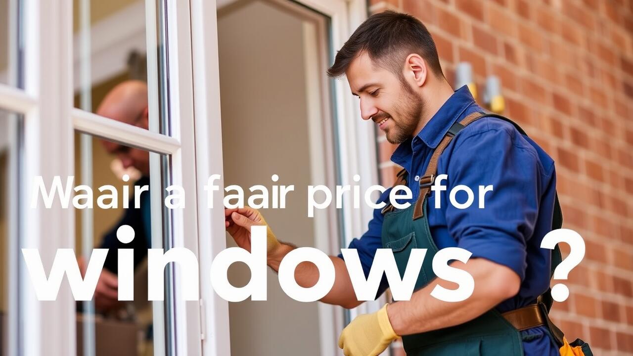What is a fair price for windows?