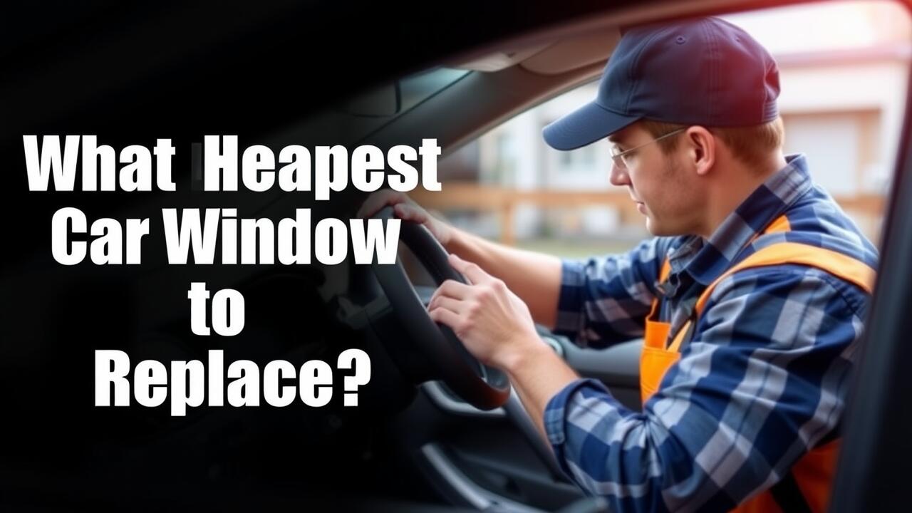 What is the cheapest car window to replace?