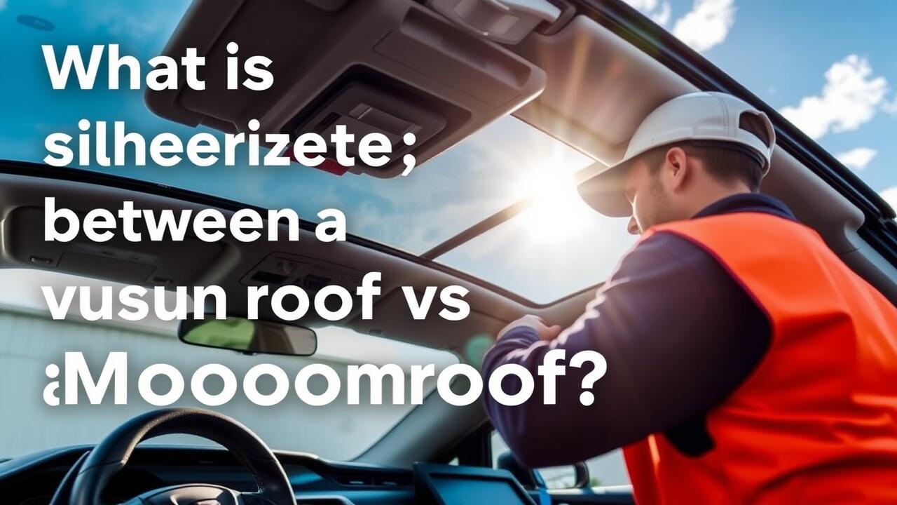 What is the difference between a sunroof and a moonroof?