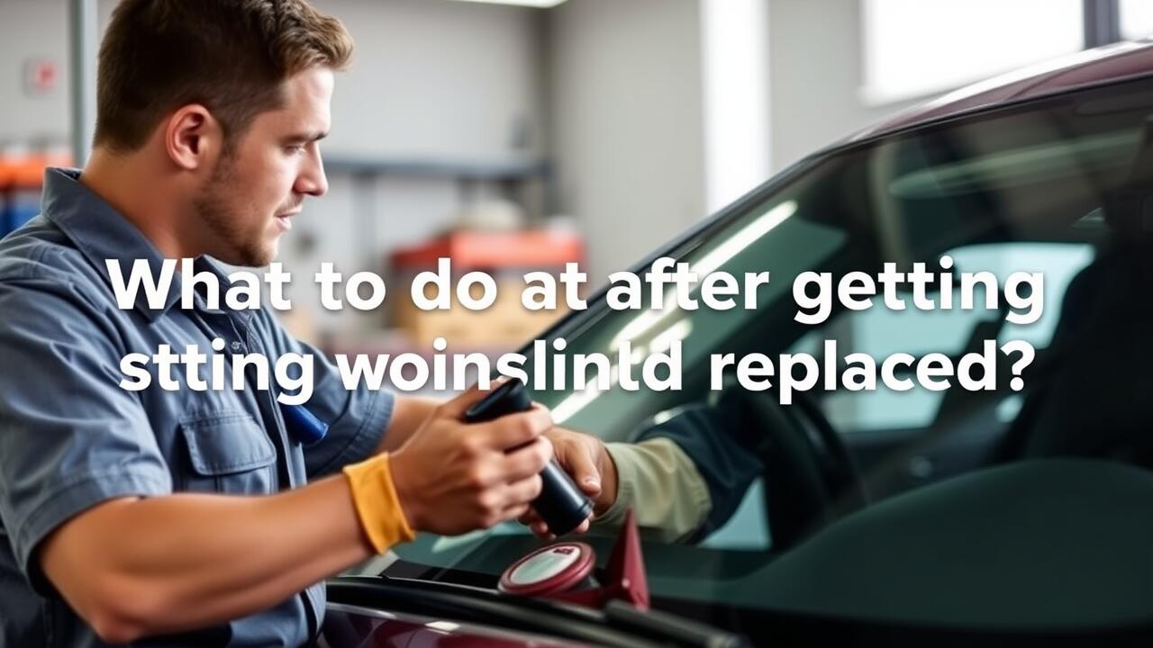 What to do after getting your windshield replaced?