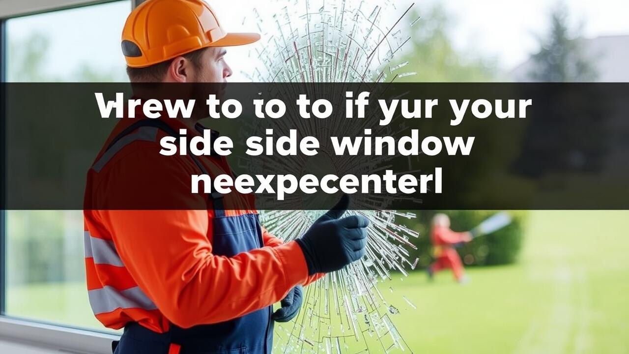 What to do if your side window shatters unexpectedly