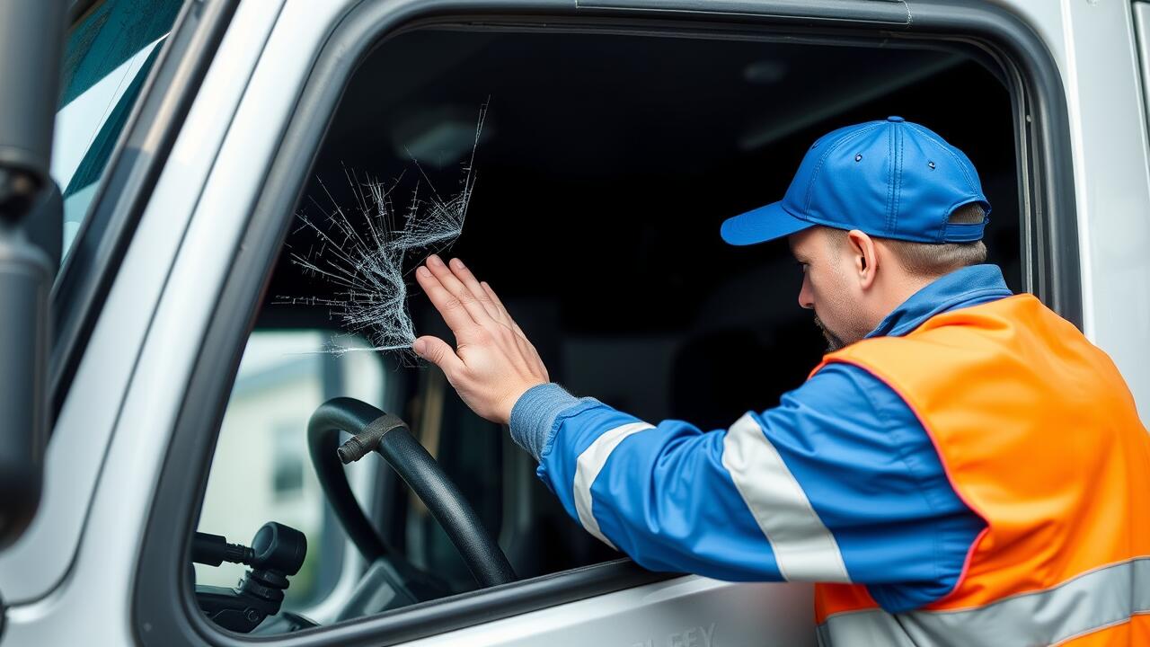 What to do in case of a windscreen chip or crack in your truck