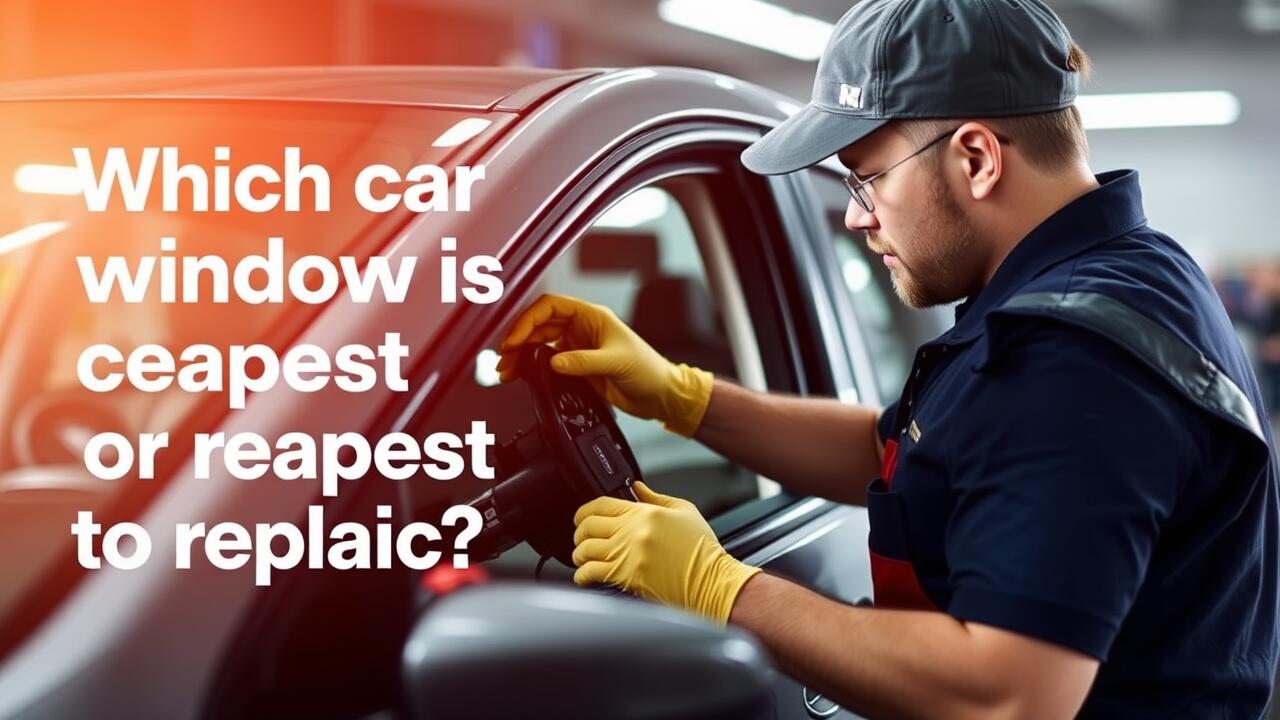 Which car window is the cheapest to replace?