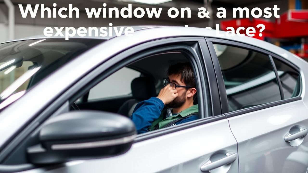 Which window on a car is most expensive to replace?