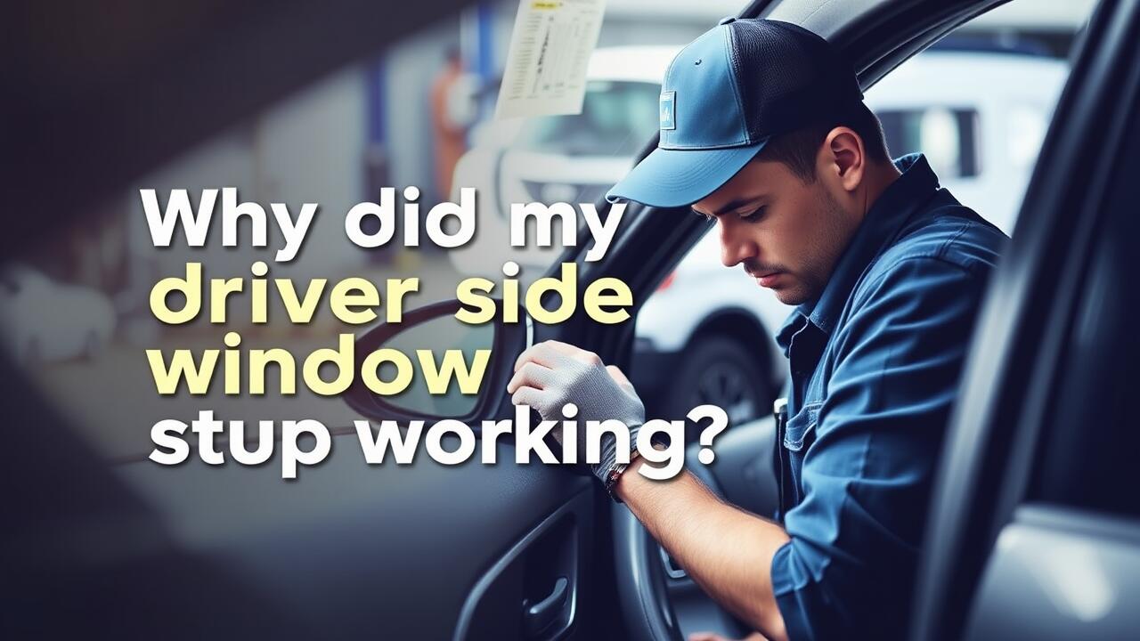 Why did my driver side window stop working?