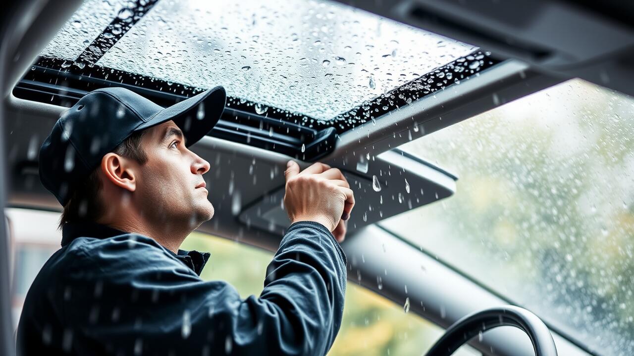 Why does my sunroof leak in heavy rain?