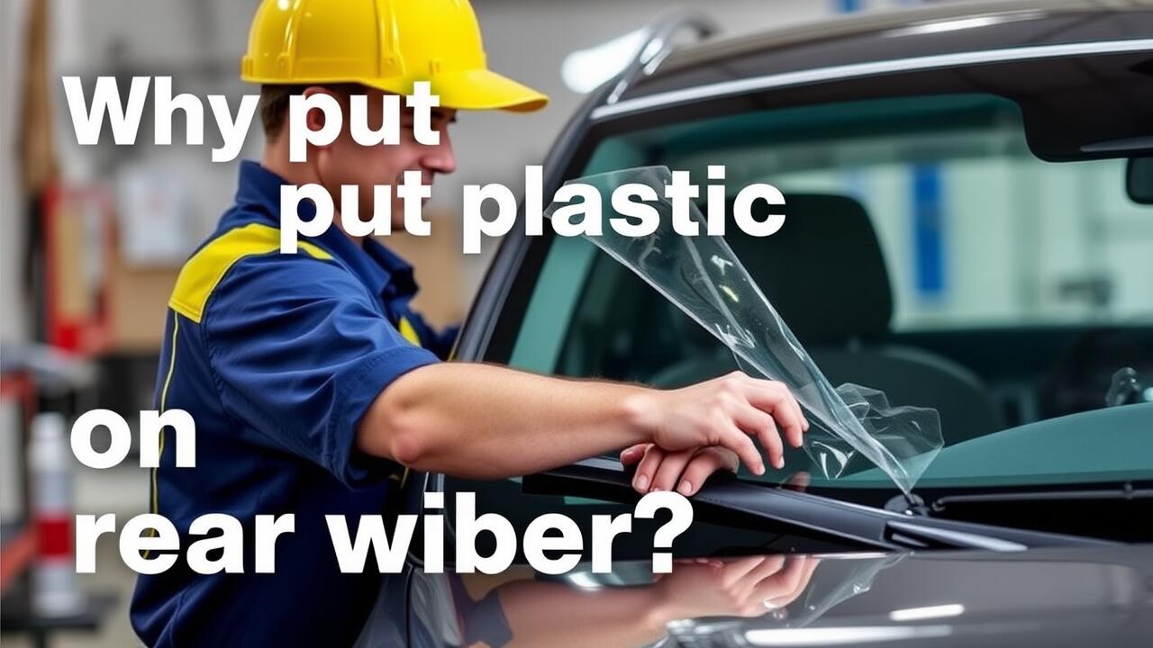 Why put plastic on rear wiper?