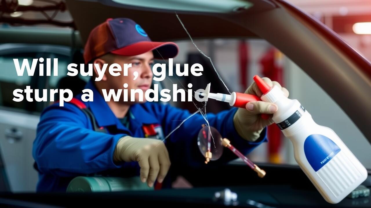 Will super glue stop a windshield crack from spreading?
